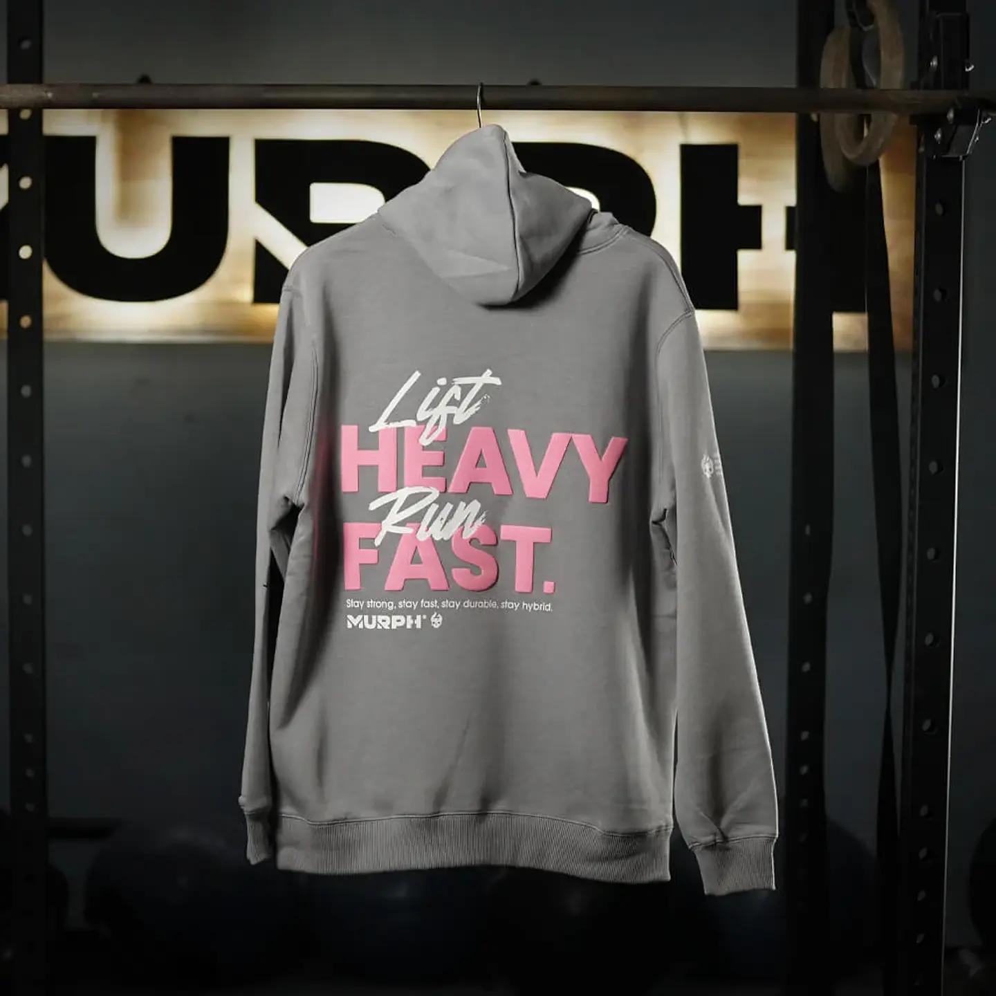 Buzo Canguro LIFT HEAVY & RUN FAST - Gris Charcoal 6