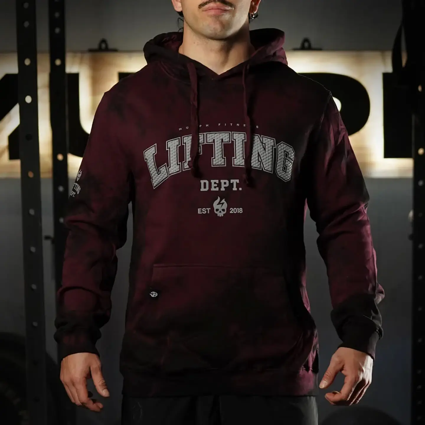 Buzo Canguro LIFTING DEPT. 00 - Maroon Storm 1