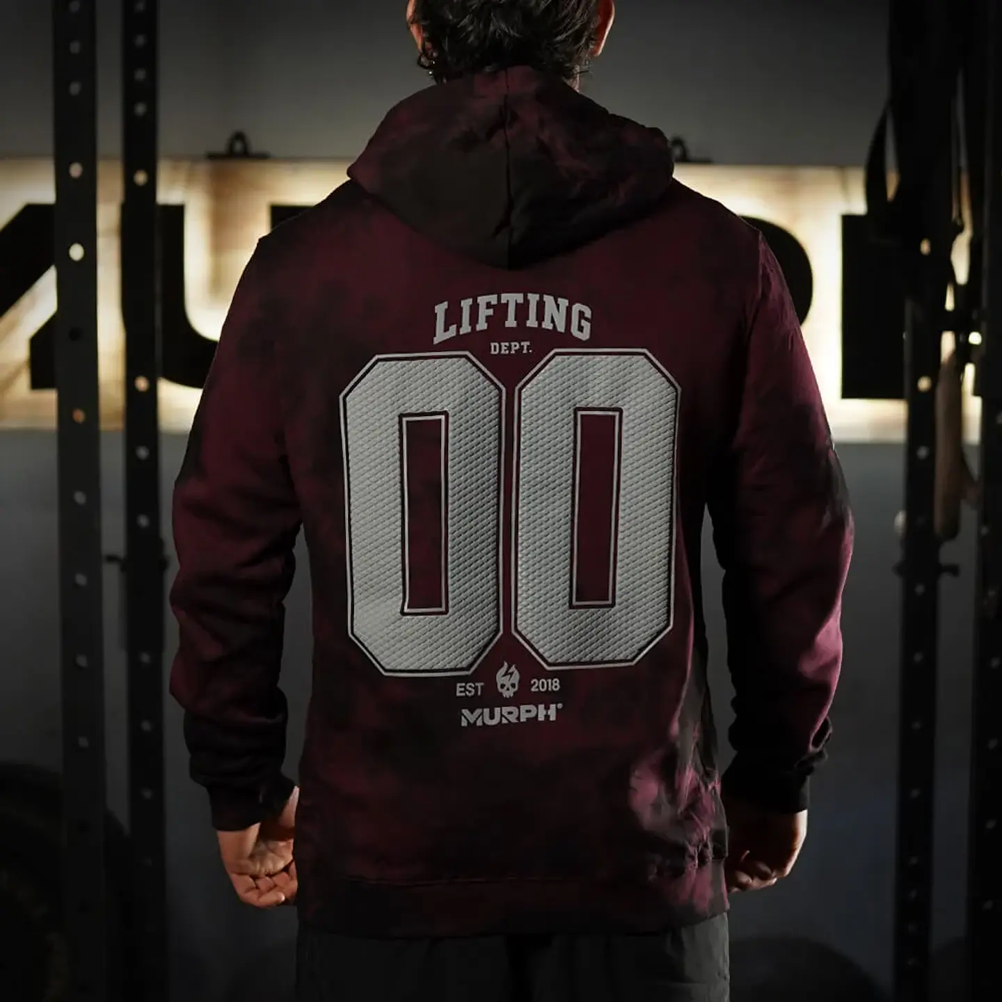 Buzo Canguro LIFTING DEPT. 00 - Maroon Storm 2