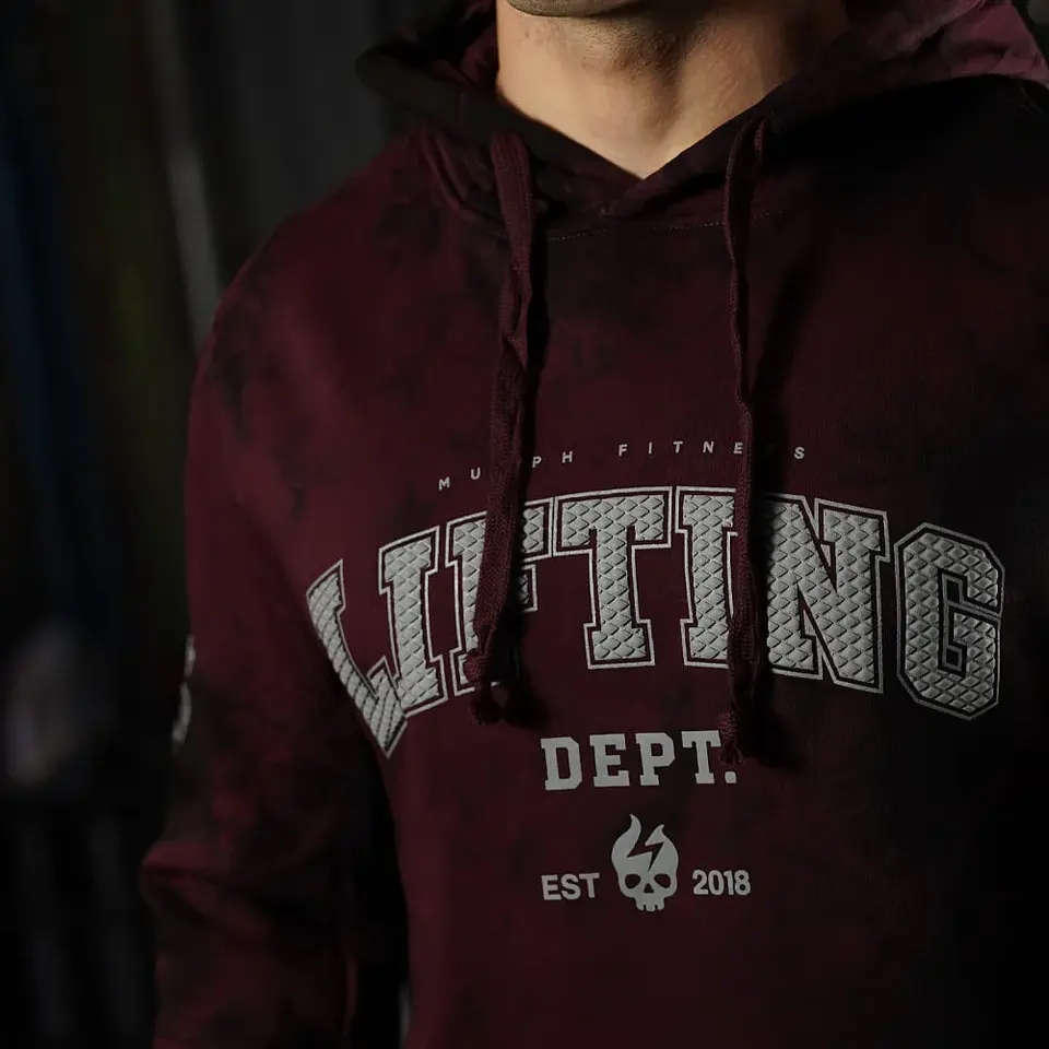 Buzo Canguro LIFTING DEPT. 00 - Maroon Storm 4