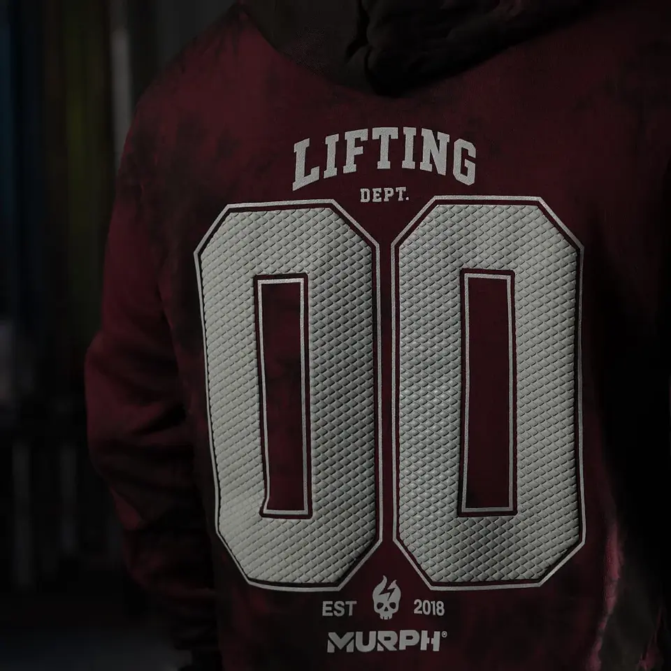 Buzo Canguro LIFTING DEPT. 00 - Maroon Storm 5