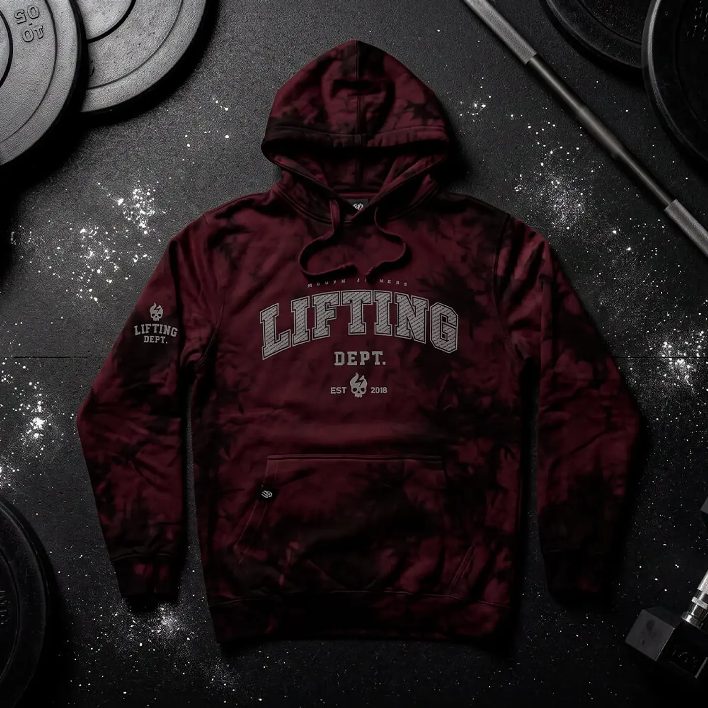 Buzo Canguro LIFTING DEPT. 00 - Maroon Storm 6