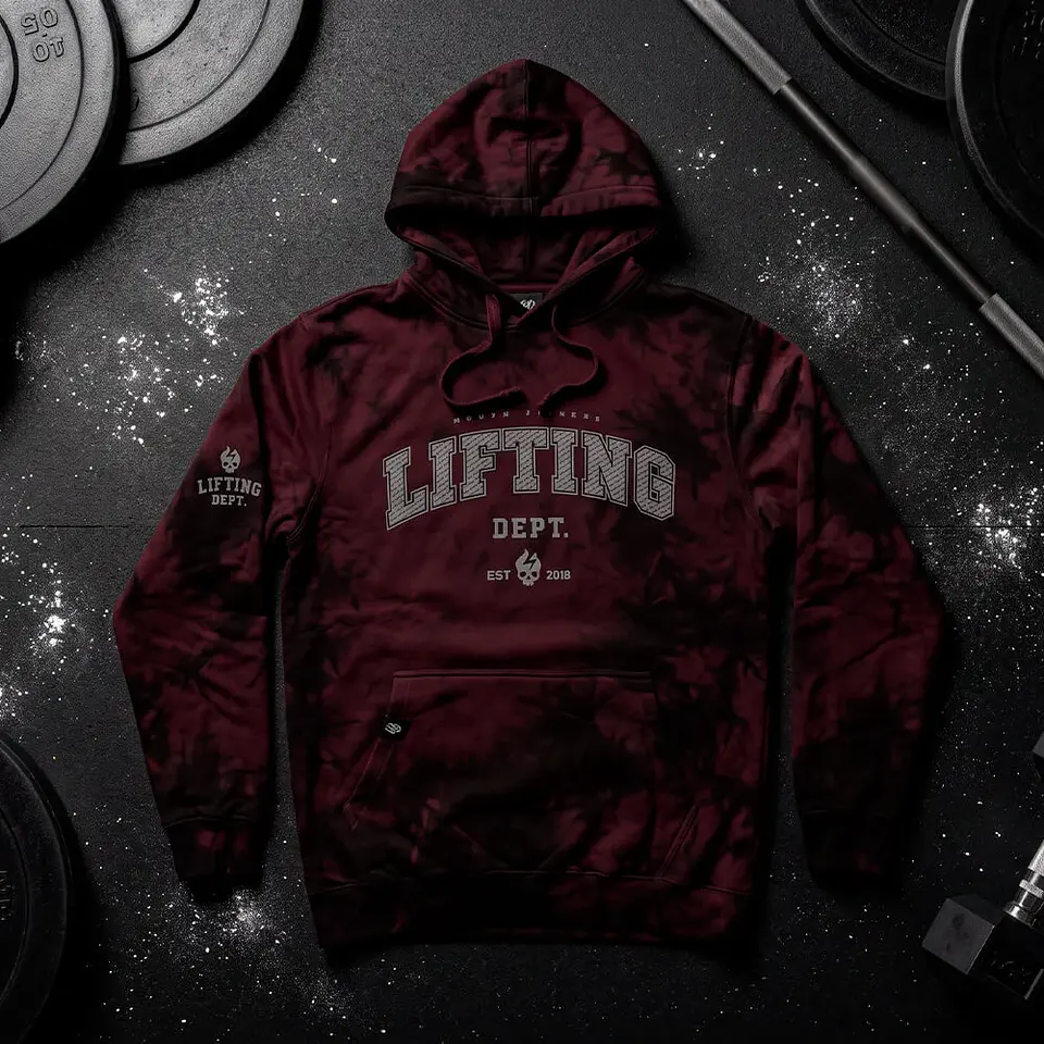 Buzo Canguro LIFTING DEPT. 00 - Maroon Storm 6