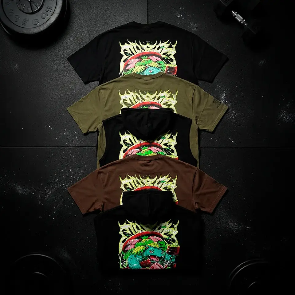 Remera Oversize LIFTASAUR - Verde Táctico 5
