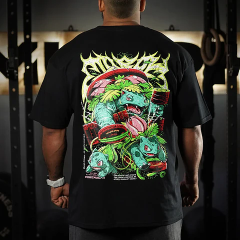 Remera Oversize LIFTASAUR - Negro