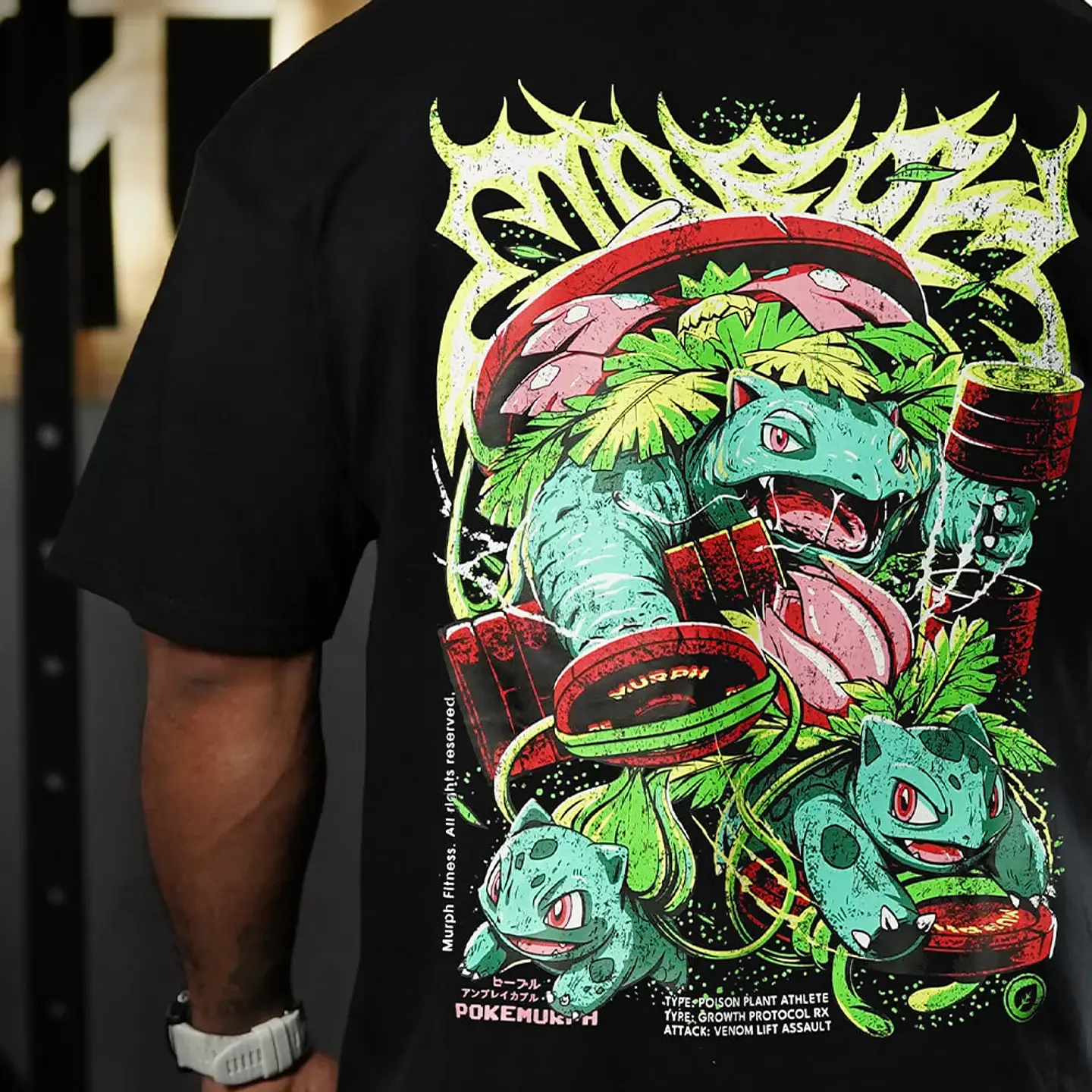 Remera Oversize LIFTASAUR - Negro 3