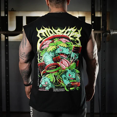 Musculosa Oversize Sleeveless LIFTASAUR - Negro