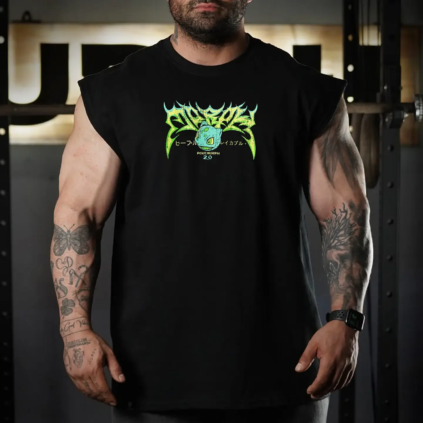 Musculosa Oversize Sleeveless LIFTASAUR - Negro 2