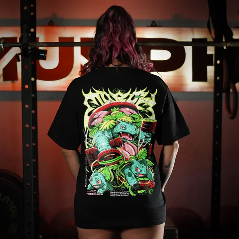 Remera Oversize LIFTASAUR - Negro