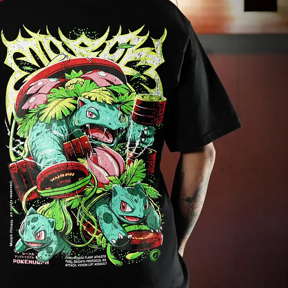 Remera Oversize LIFTASAUR - Negro 3