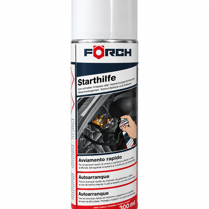 AUTOARRANQUE FORCH EN SPRAY PARA MOTORES GASOLINA Y DIESEL