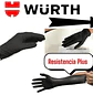 Guantes de nitrito desechables, desinfectados sin polvo, para uso profesional, ultrarresistentesWURTH - Miniatura 4