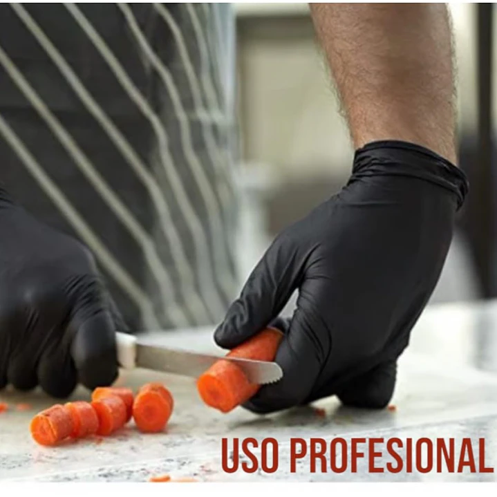 Guantes de nitrito desechables, desinfectados sin polvo, para uso profesional, ultrarresistentesWURTH 7