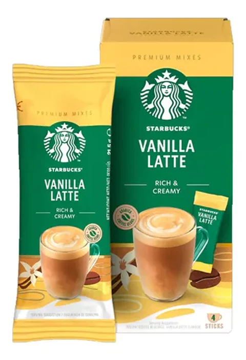 Café Starbucks Premium Instant Vanilla Latte (4x21,5grs)