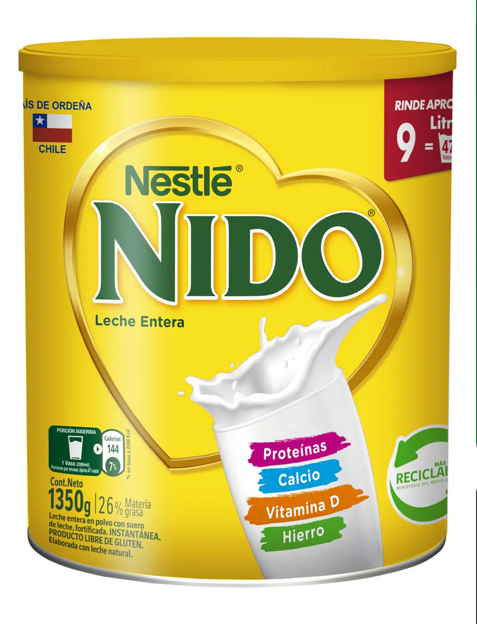 Leche Nido Instantánea 1350 g 1