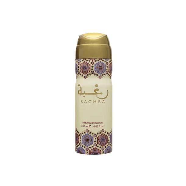 Desodorante Raghba Lattafa Perfumed Spray 200Ml Unisex