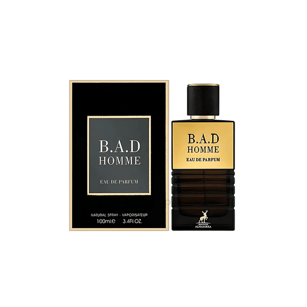 Bad Homme 100 ML EDP Maison Alhambra - Inspirado en Bad Boy Carolina Herrera 1