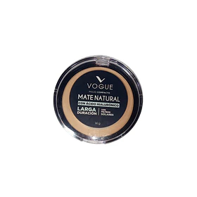 Vogue Polvo Compacto Mate Natural con Ácido Hialurónico Tono Natural