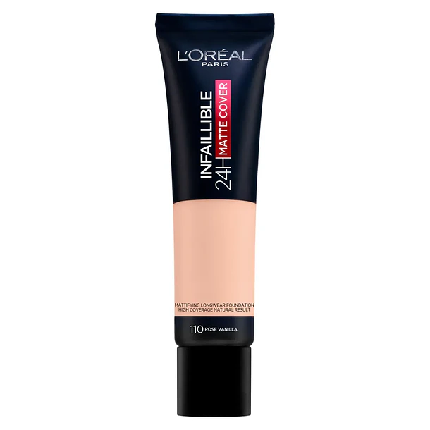 Base L'Oréal Paris Infallible 24H Fresh Wear Tono 110 Rose Vanilla 1