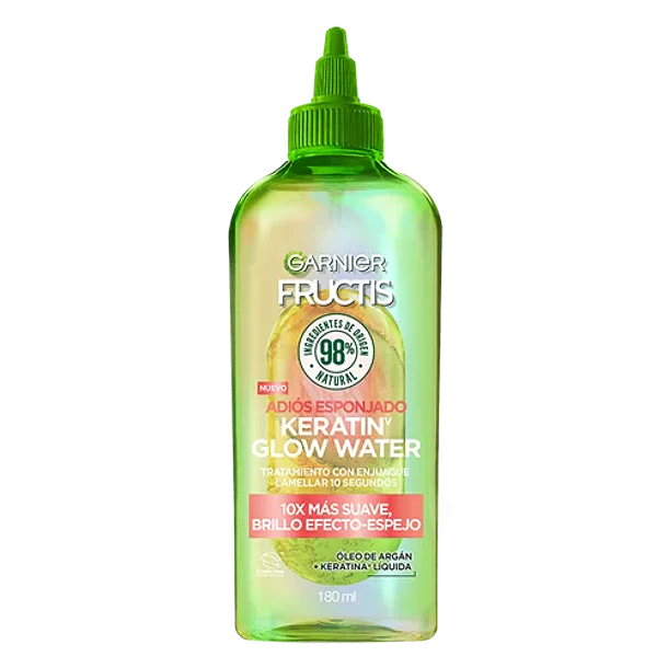 Tratamiento Capilar Fructis Adiós Esponjado Keratin Glow Water 180 mL 1