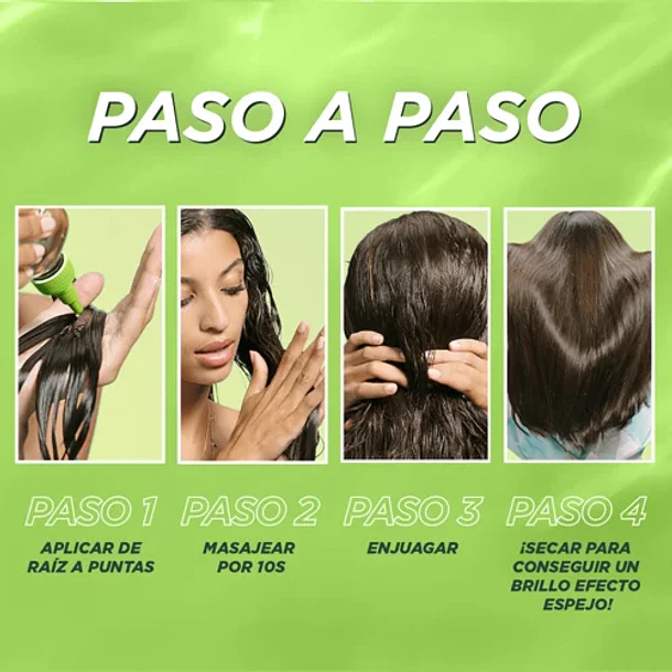 Tratamiento Capilar Fructis Adiós Esponjado Keratin Glow Water 180 mL 4