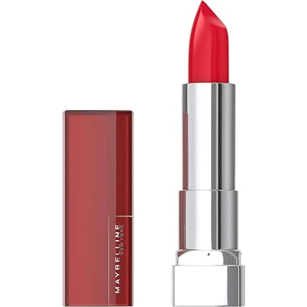 Labial Maybelline Matte Color Sensational Tono 630 Red Revolution 1