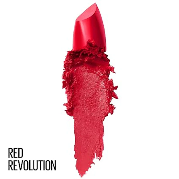 Labial Maybelline Matte Color Sensational Tono 630 Red Revolution 2