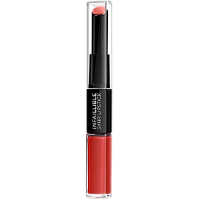 Labial Infaillible 24HR Lipstick Loreal Paris Tono 506 Red Infaillible 