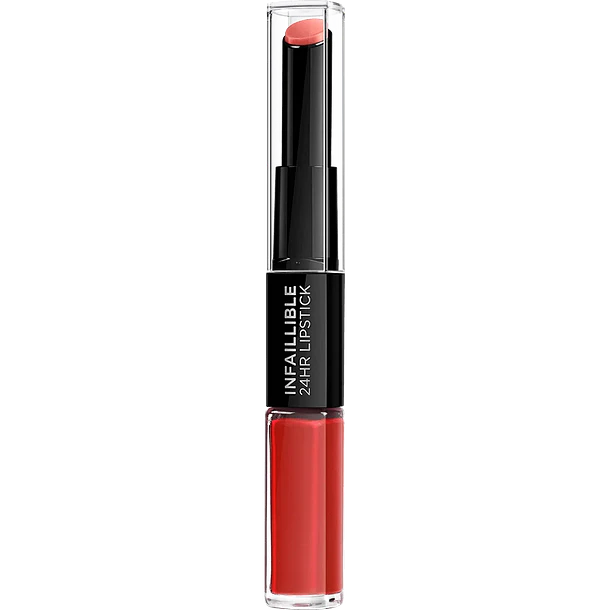 Labial Infaillible 24HR Lipstick Loreal Paris Tono 506 Red Infaillible  1
