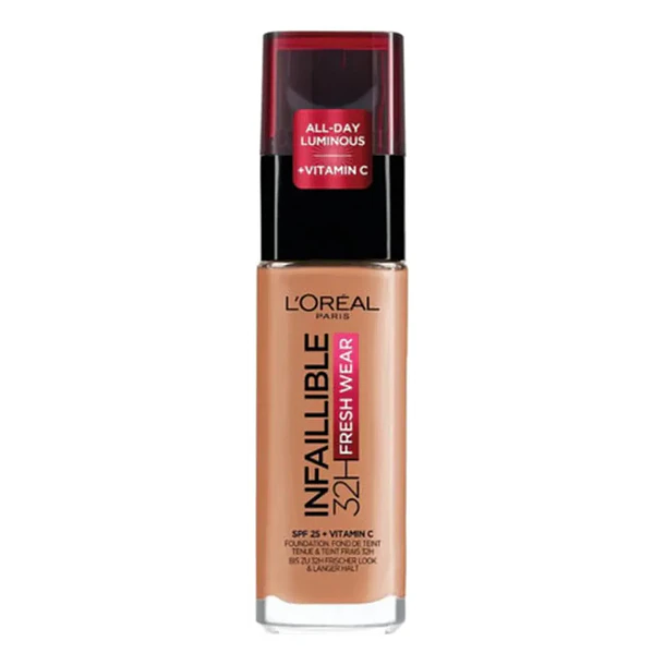 Base de Maquillaje Loreal Paris Infaillible Fresh Wear 24 H Tono 320 Caramel Toffee 1