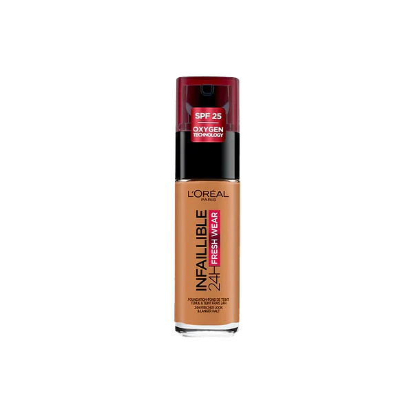 Base de Maquillaje Loreal Paris Infaillible Fresh Wear 24 H Tono 330 Noisette Hazelnut  1