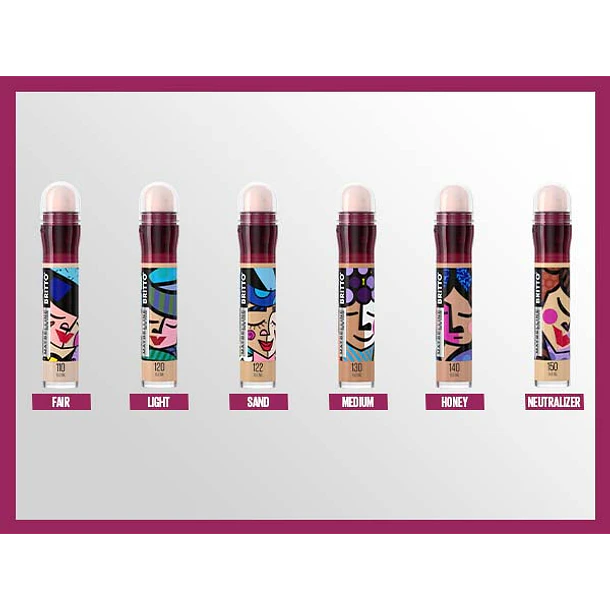 Corrector de Ojeras Maybelline Instant Age Eraser Colección Britto Tono 122 3