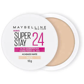Polvo Compacto Maybelline Super Stay 24H Alta Cobertura Mate Tono Nude