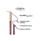 Delineador de Ojos L' Oreal Paris Le Liner Tono 03 Rouge Noir Angora  5