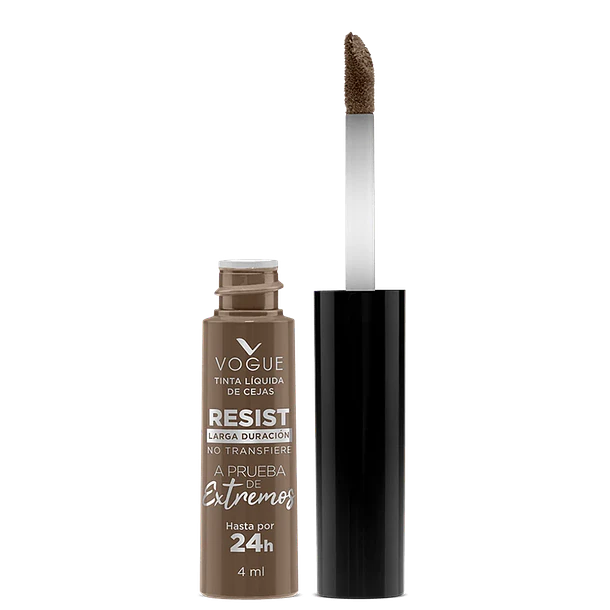 Tinta Líquida de Cejas Vogue Resist a Prueba de Extremos 24 Hrs Tono Camel 1