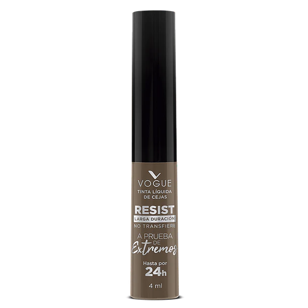 Tinta Líquida de Cejas Vogue Resist a Prueba de Extremos 24 Hrs Tono Camel 2
