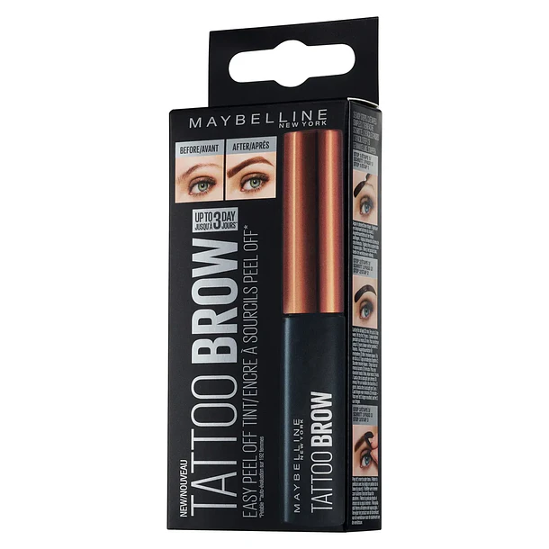 Gel para Cejas Maybelline Tattoo Brown Tono Black Brown  1
