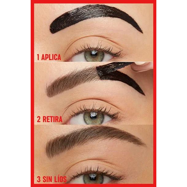 Gel para Cejas Maybelline Tattoo Brown Tono Black Brown  5