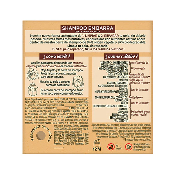  Garnier Fructis Hair Food Shampoo Bar Coco 2