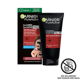 Mascarilla Peel Off Anti-Puntos Negros Garnier PureActive  Carbón 
