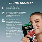 Mascarilla Peel Off Anti-Puntos Negros Garnier PureActive  Carbón  4