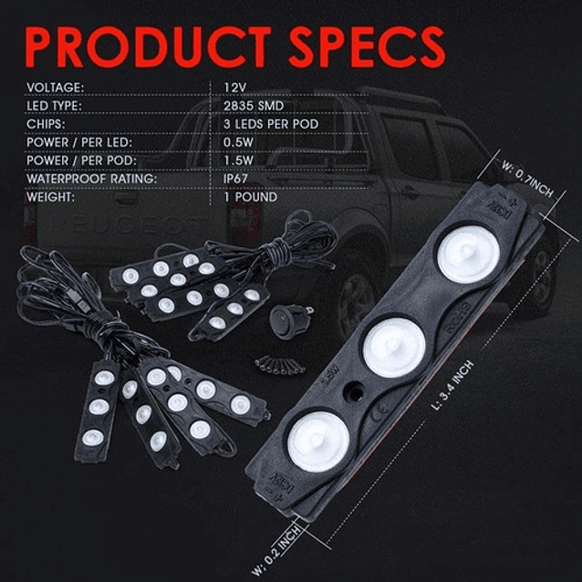 Led De Iluminacion Para Pick-up 3