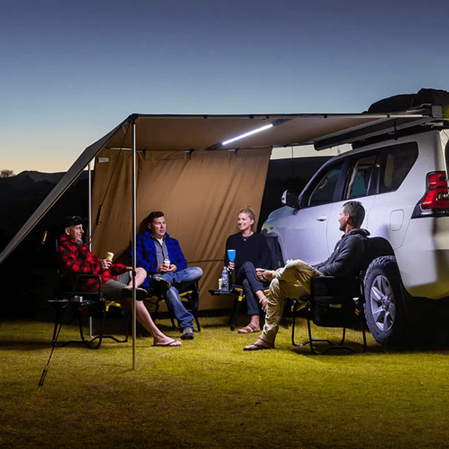 Toldo Lateral Camping Con Base Aluminio Y Led 12v 3