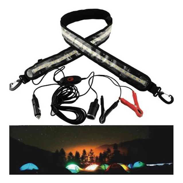 Toldo Lateral Camping Con Base Aluminio Y Led 12v 4