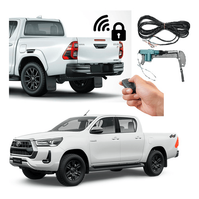Cierre Centralizado De Portalon Para Toyota Hilux 2015+ 1
