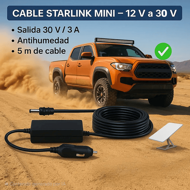 Adaptador De Auto Para Starlink Mini 12v A 30v 4