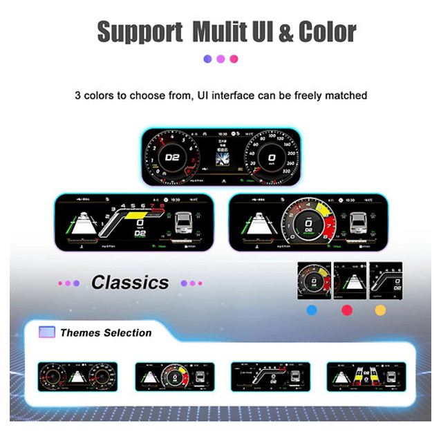 Tablero Led Para Vw Amarok 2017+ 6