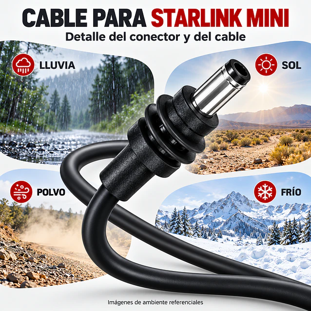 Adaptador De Auto Para Starlink Mini 12v A 30v USB USB-C 4