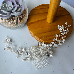 Tocado Josy Plateado