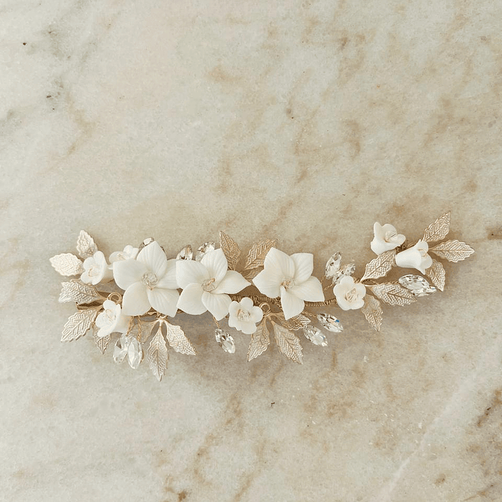 Tocado Luna en tono rose gold 1